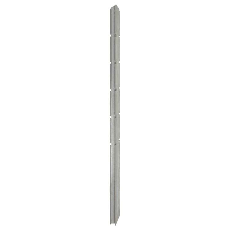 Vidaxl Schanskorf Pole 160 cm verzinkter Stahl Silber gefärbt