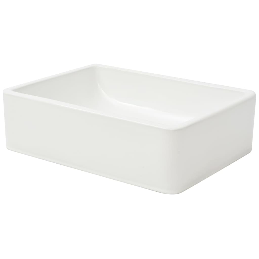 VIDAXL WASHBAIN Weiß 41x30x12 cm Keramik