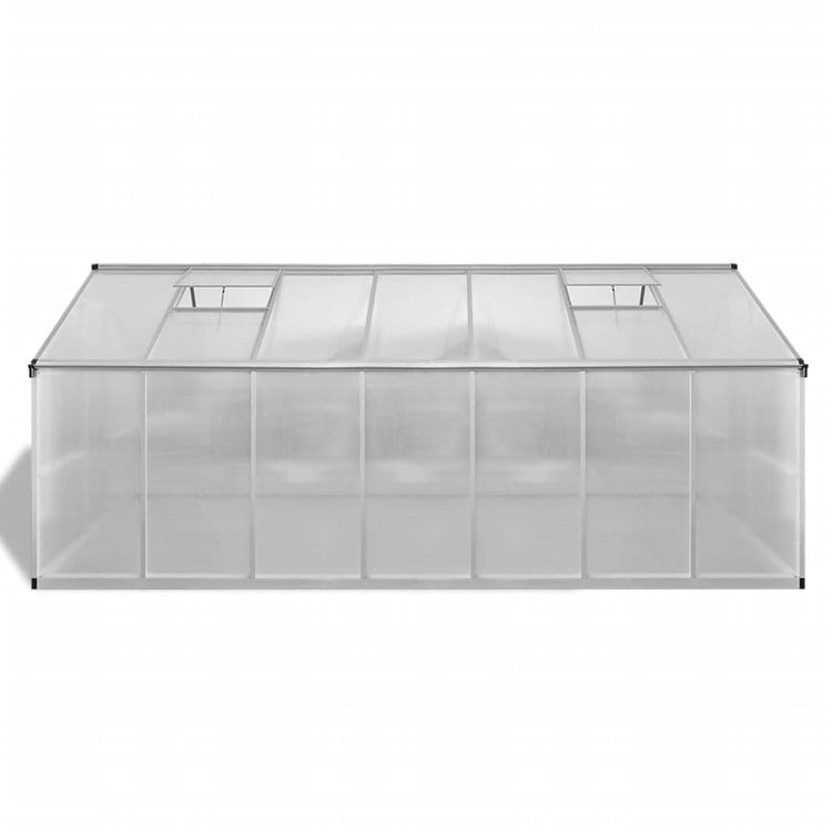 Vidaxl Tuinkas 10,53 m² gestärktes Aluminium gestärkt