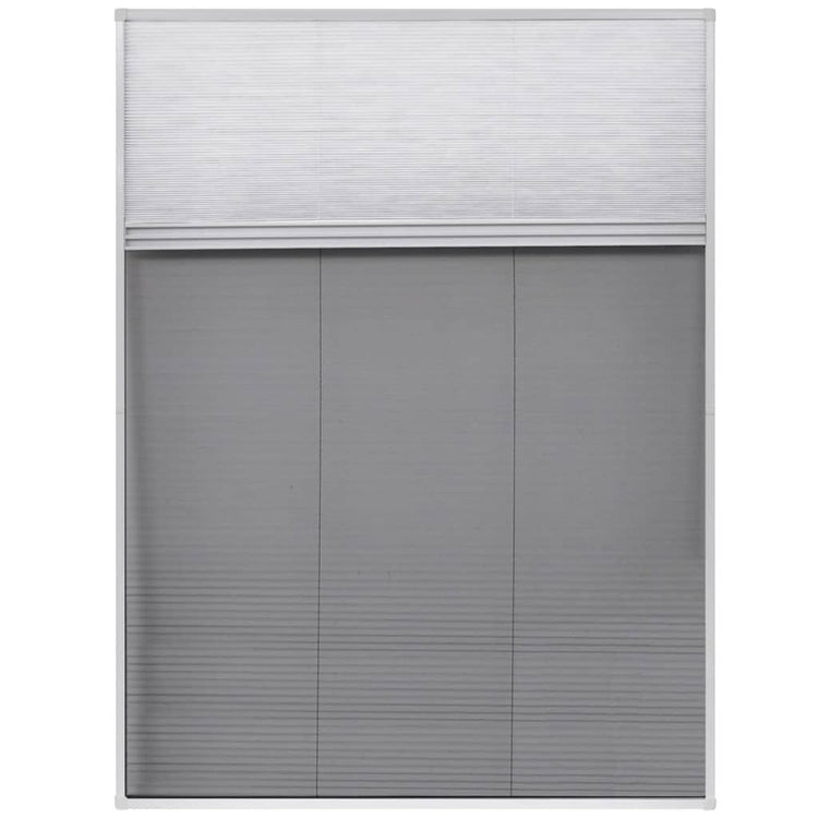 Vidaxl Raamhor Plissé mit Unterschlagung 60x80 cm Aluminium