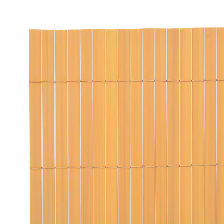 Vidaxl Gartenzäune doppelseitig 90 x 300 cm PVC Gelb