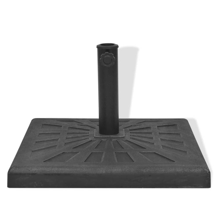 Vidaxl Parasol Foot Square 19 kg Harz schwarz