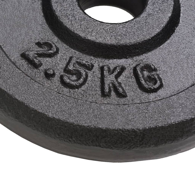 VIDAXL -Halfterscheiben 8 St 8x2,5 kg Gusseisen