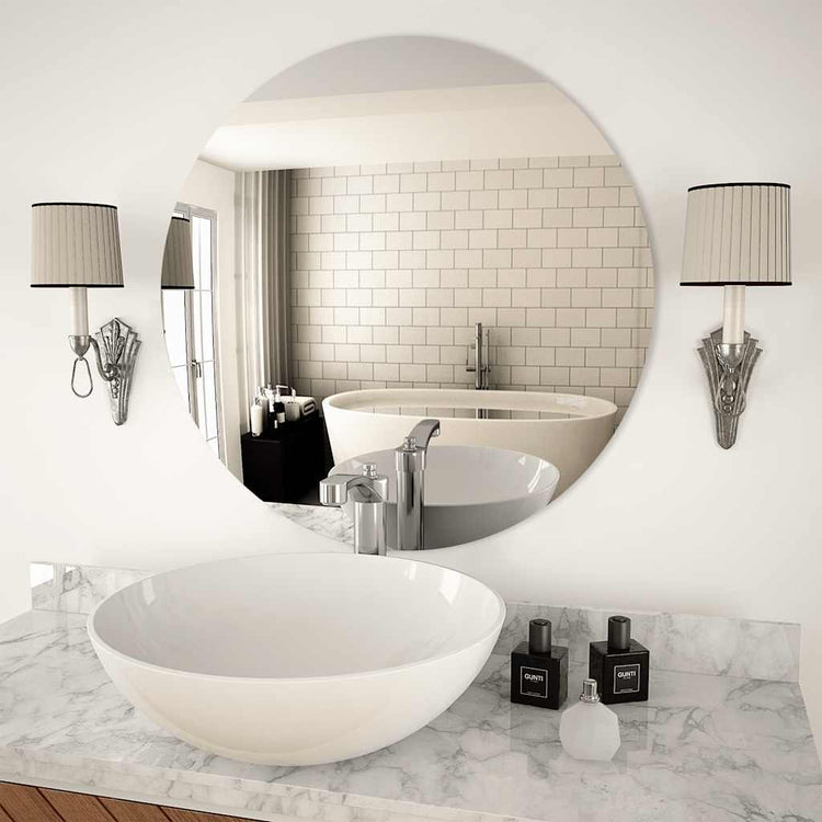 Vidaxl -Wandspiegel um 70 cm Glas