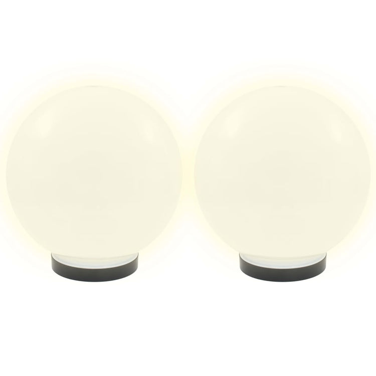 VIDAXL LED -Lampenlampen 2 Stcs rund 25 cm PMMA