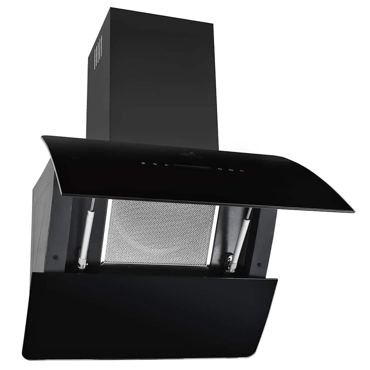 Vidaxl Wandextraktionshaube 756 m³ U 60 cm Edelstahl schwarz