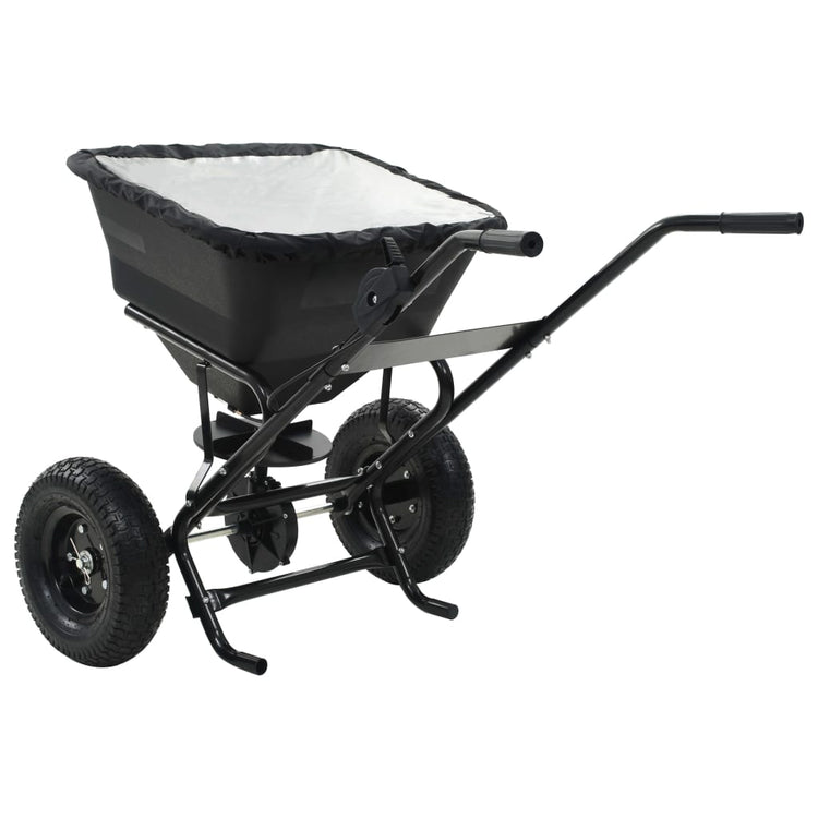 Vidaxx Streuwagen Schiebemodell 45 l 106x73x76 cm PVC und Stahl