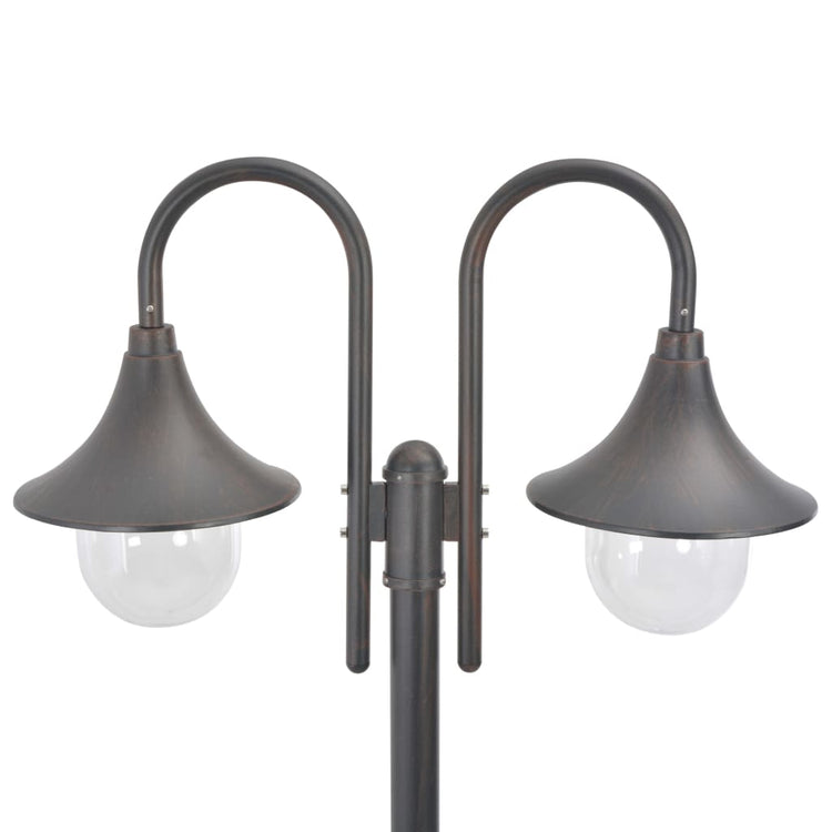 Vidaxl Pale Lighting Garden E27 220 cm Aluminium Bronze 2-Stück