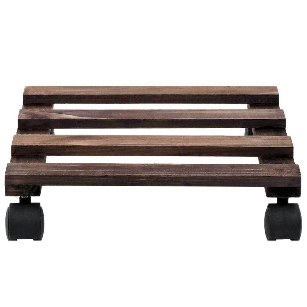 Vidaxx Pflanzenroller 4 Stück 25x25 cm Zedernholz