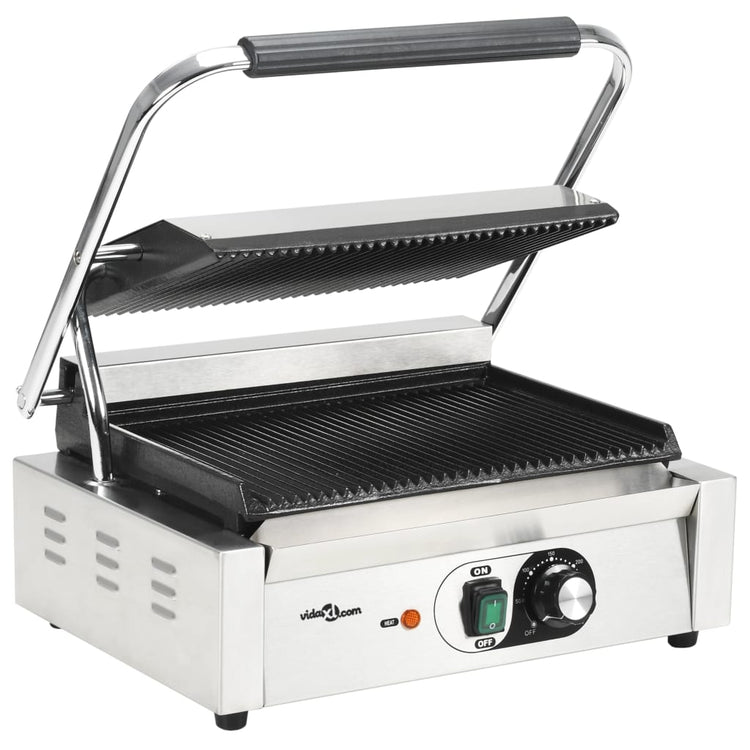 Vidaxl Panini Grill um 2200 W 43x30,5x20 cm gerötet