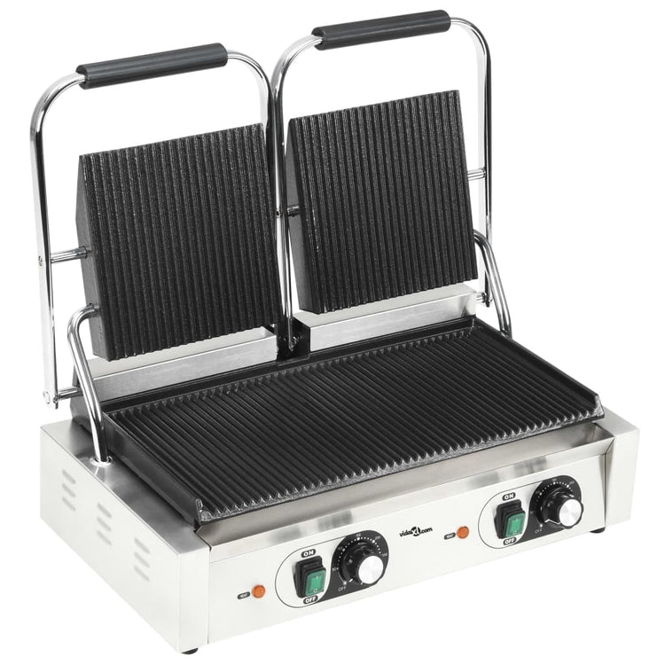 Vidaxl Panini Grill Doppelte 3600 W 57x30,5x20 cm