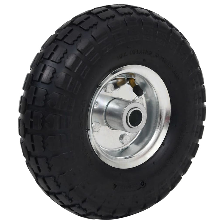 VIDAXL-Handwagenräder 4.10 3.50-4 (260 x 83) Gummi-2-Stcs
