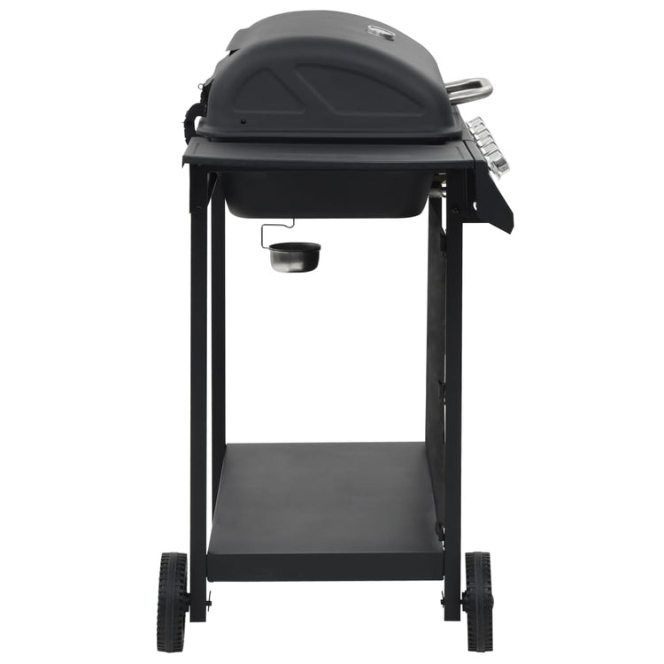 Vidaxl Gasgrill mit 6 Kochzonen Stahl schwarz