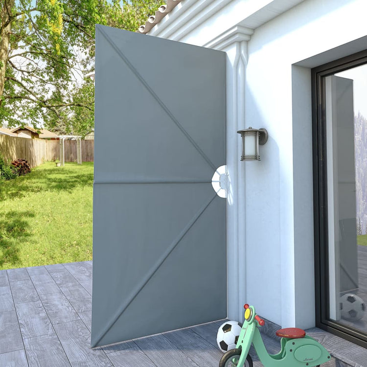 Vidaxx faltbarer Terrassenschirm 300x150 cm grau