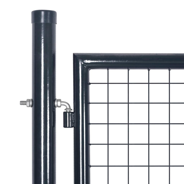 Vidaxl Gaaspoort 289x175 cm verzinkter Stahlgrau grau