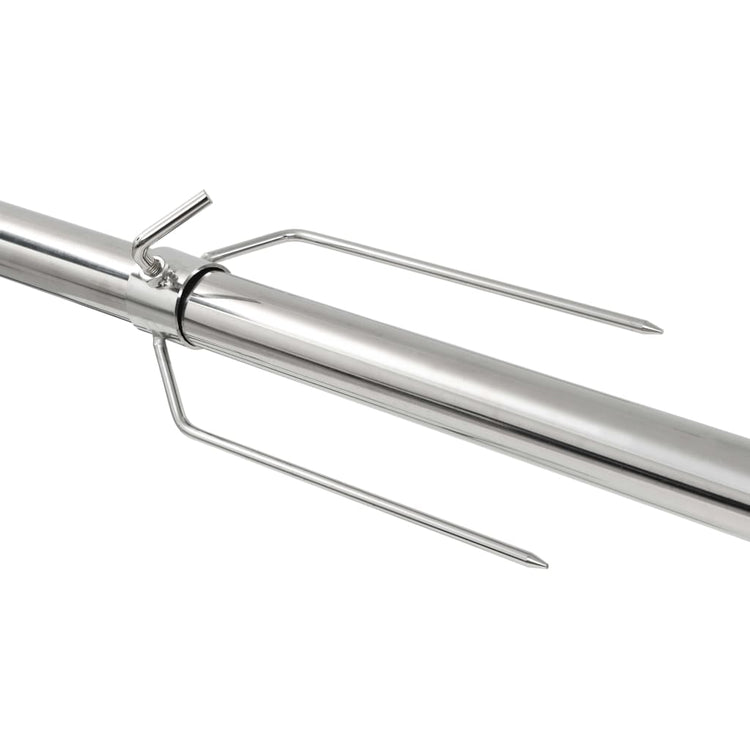 VIDAXL Automatisch -Grill mit Motor 207x45x81 cm Edelstahl