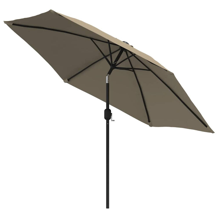 VIDAXL -Parasol mit Metallpol 300 cm Taupe