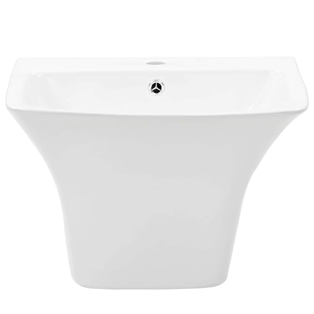 Vidaxl weißes Waschbecken 53 x 44 x 37 cm glasierte Keramik