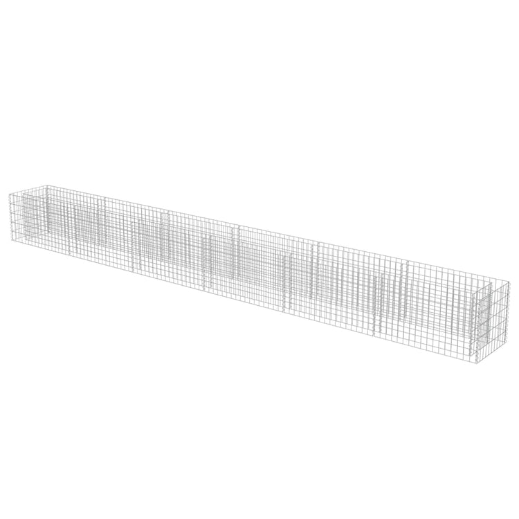 Vidaxl Gabion -Pflanzer erhöhte 540x50x50 cm verzinkter Stahl