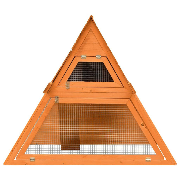 Vidaxxl Kaninchenstall 152x128x108 cm aus massivem Kiefern- und Fichtenholz
