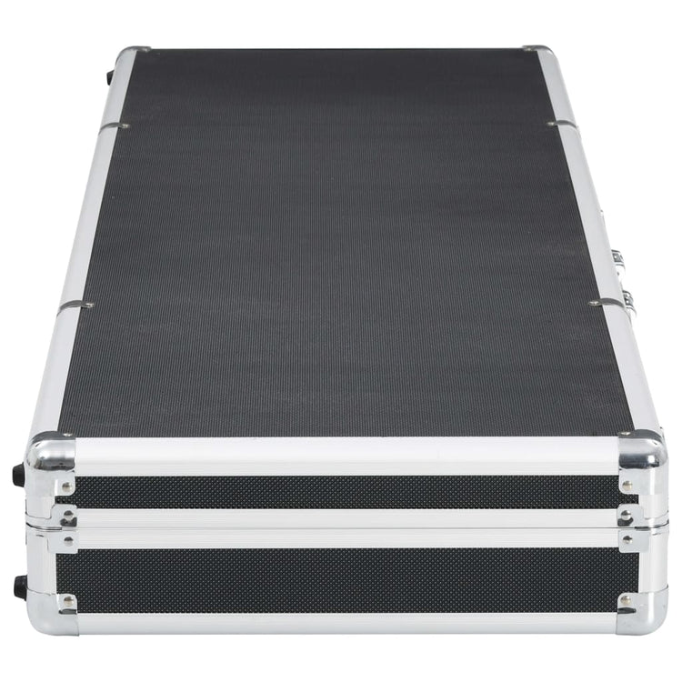 Vidaxl WapenkoFer 118x38x12 cm Aluminiumschwarz