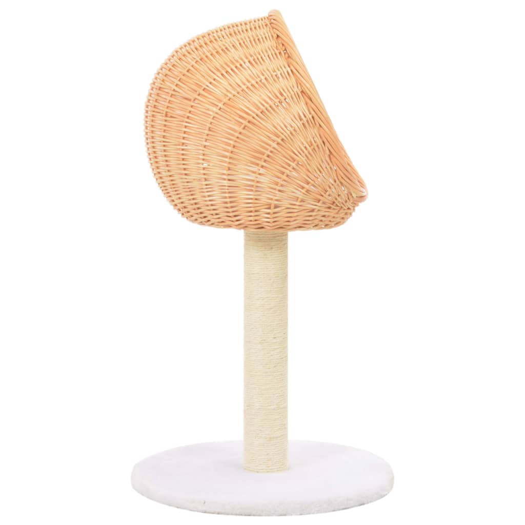 Vidaxl Cat Scraping Post mit Schwesternkratzer natürlich Willow Wood