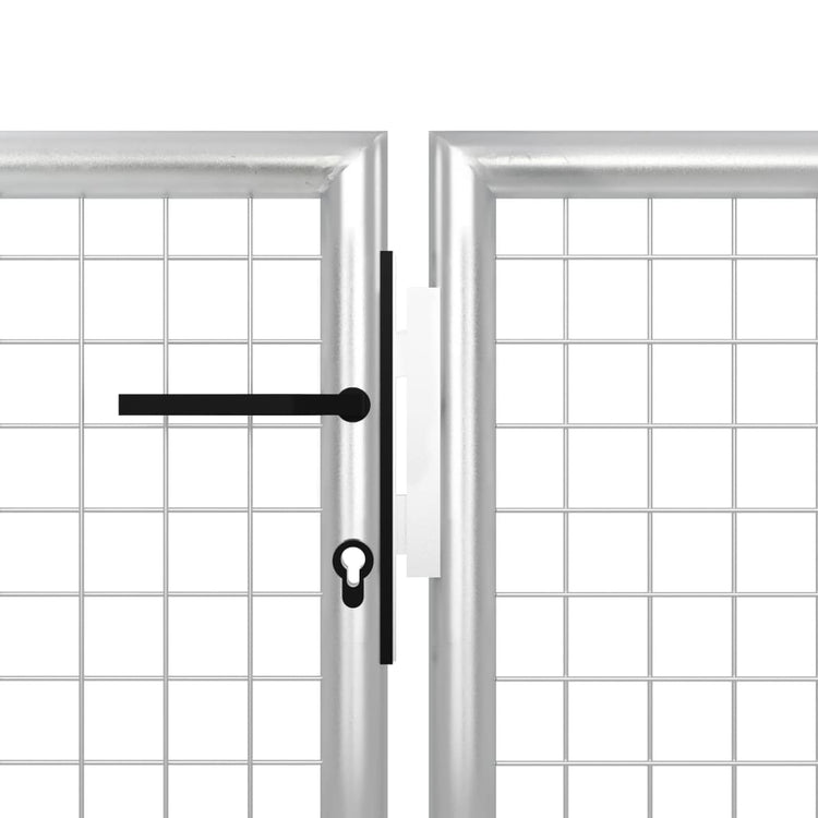 VIDAXL -Anschluss 400x75 cm Stahl Silber gefärbt