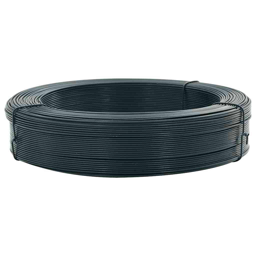Vidaxl Hekbind -Gewinde 250 m 2,3 3,8 mm Stahl schwarzgrün