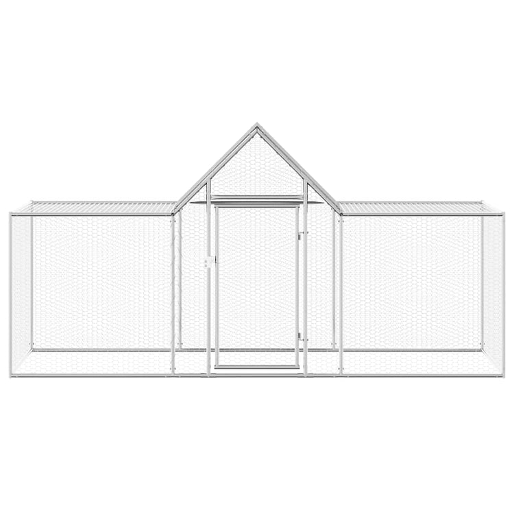 Vidaxl Chicken Run 3x1x1,5 m verzinkter Stahl