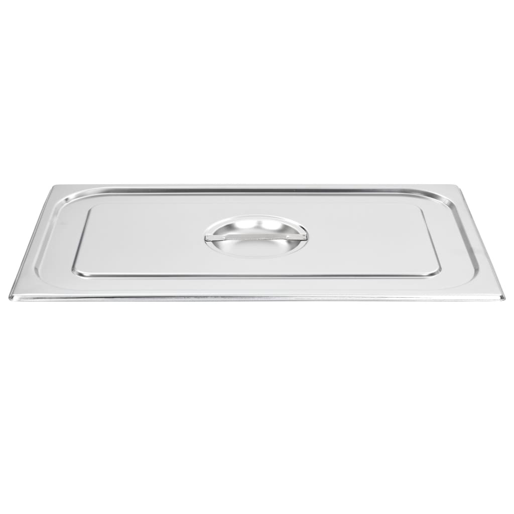 Vidaxl Deckel 2 PCs für GN 1 1 Skalen Edelstahl
