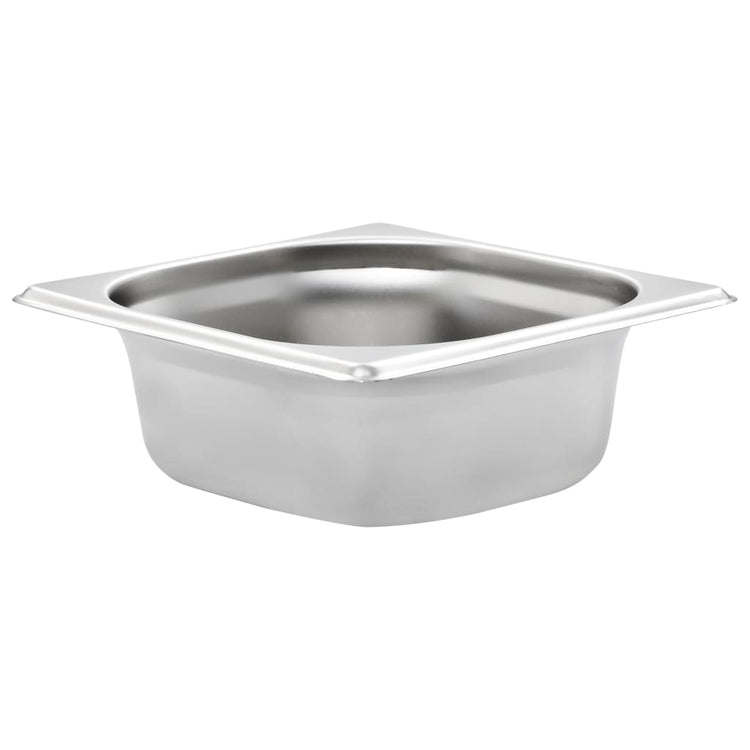 VIDAXL GASTRONORMBAKKEN 12 PC GN 1 6 65 mm Edelstahl