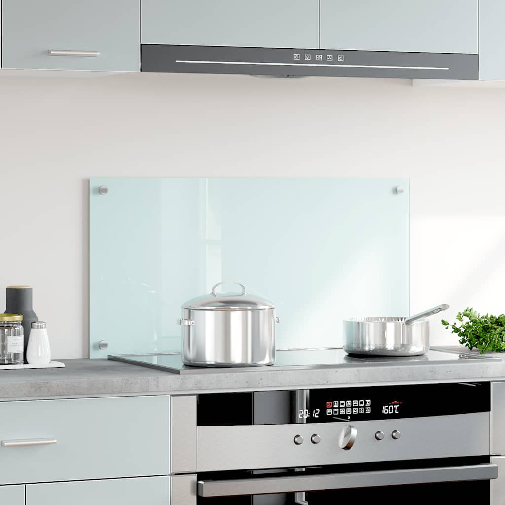 VIDAXL FRAGE SEMBLE KITCHE 80x40 cm gehärtetes Glas weiß