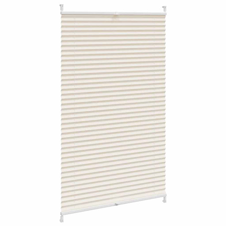 Vidaxl Plissé Roller Blind 90x125 cm Creme