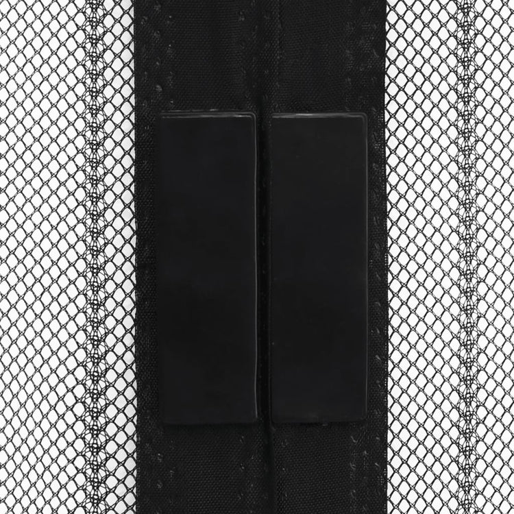 Vidaxl Insektentürvorhänge 2 PCs Magnetisch 210x100 cm schwarz
