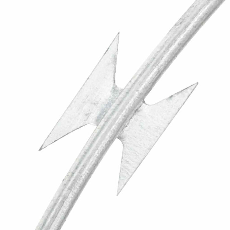 Vidaxl Scheermmetstikkeldraad Concertina 100 m galvanisierte Stahl