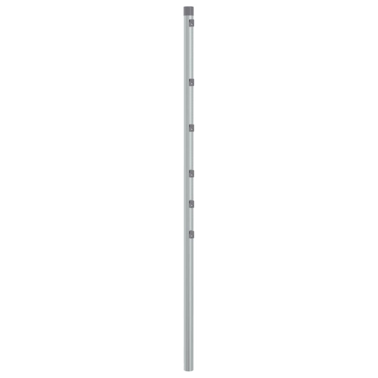 Vidaxl Zaunpfosten 15 ST 120 cm verzinkter Stahl Silberfarbe