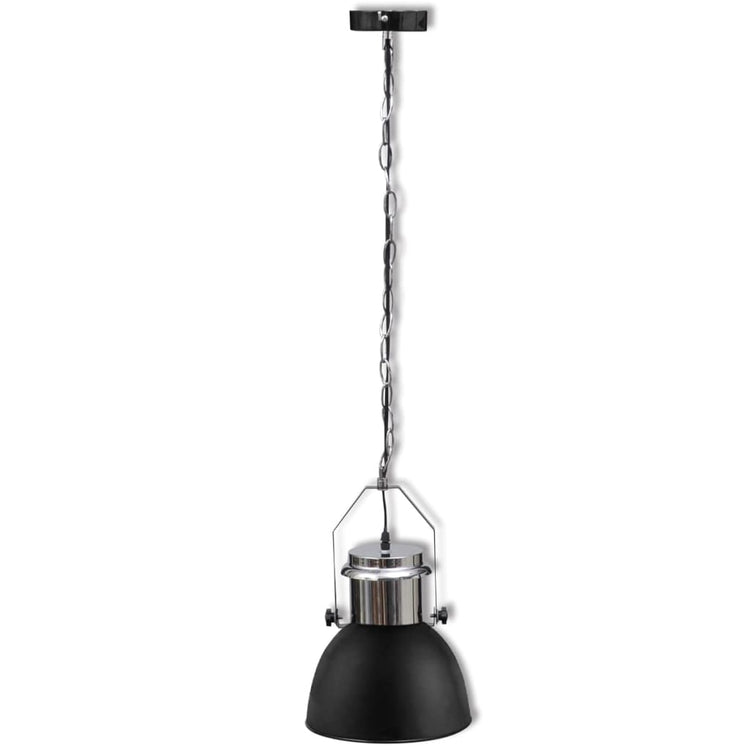 VIDAXL -Deckenlampen 2 STs in Höhenverstellbares modernes Metallschwarz
