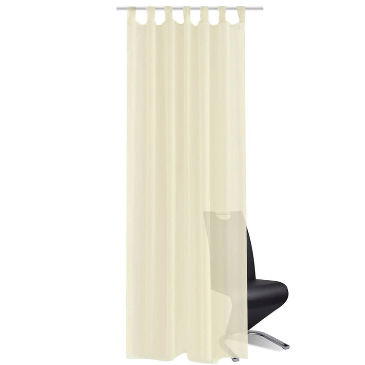 Vidaxl Vorhangcreme 140x175 cm (2 Stücke)