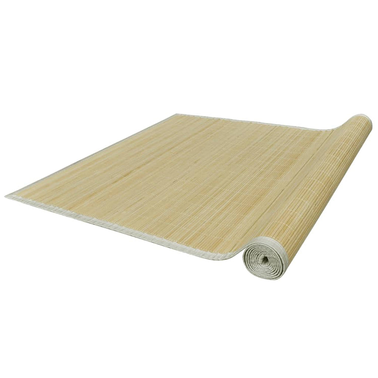 Vidaxl Teppich rechteckig 80x300 cm Bambus natürlich