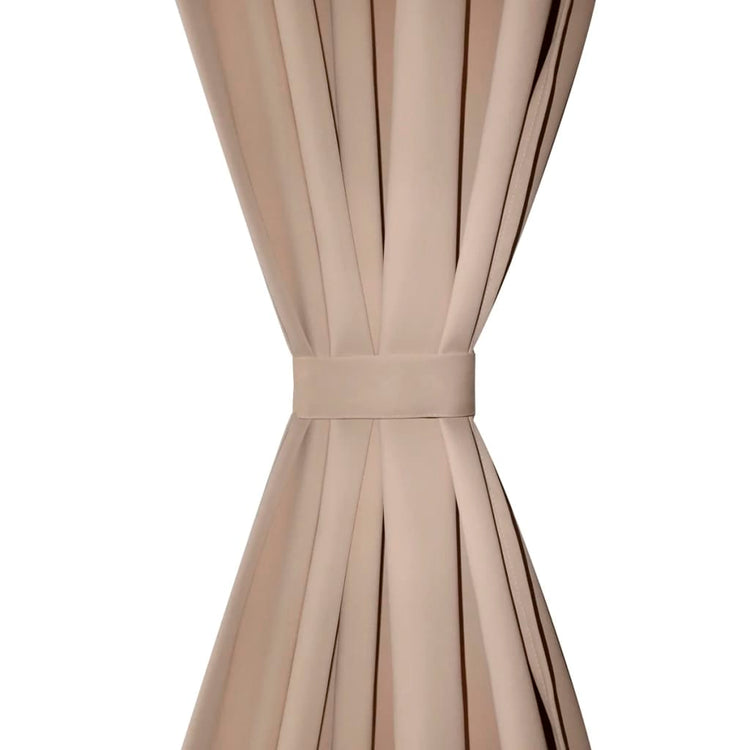 VIDAXL -Vorhänge mit Slots 135 x 245 cm Creme 2 STs