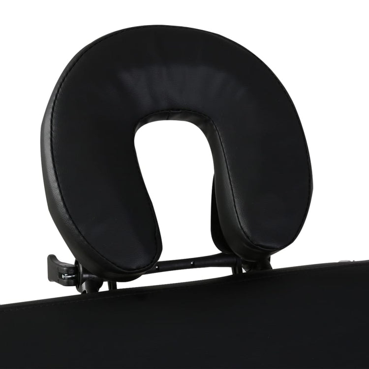 Vidaxl Faltbare Massage Tabelle 3 Zonen mit Holzrahmen (schwarz)