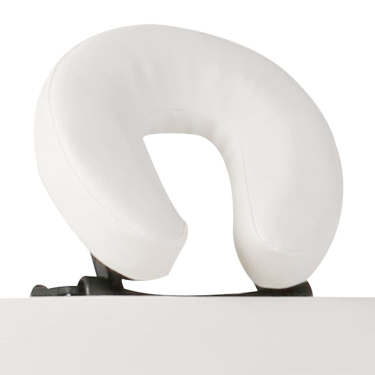 Vidaxl Faltbare Massage Tabelle 3 Zonen mit Holzrahmen (Creme)