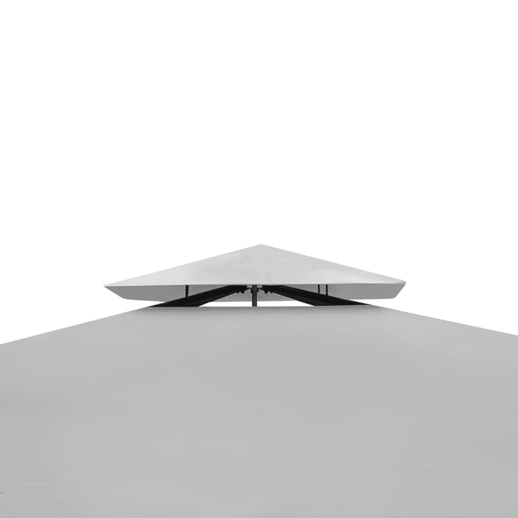 Vidaxl -Laube mit Dach 3x3 M Creme Weiß