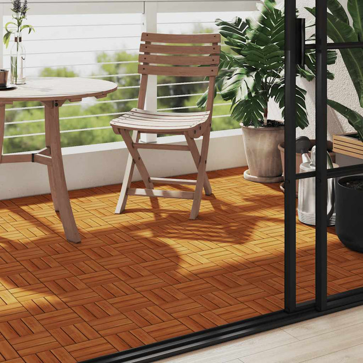 Vidaxl Terrasse Kacheln Akazienholz 30 x 30 cm (10 Stücke)