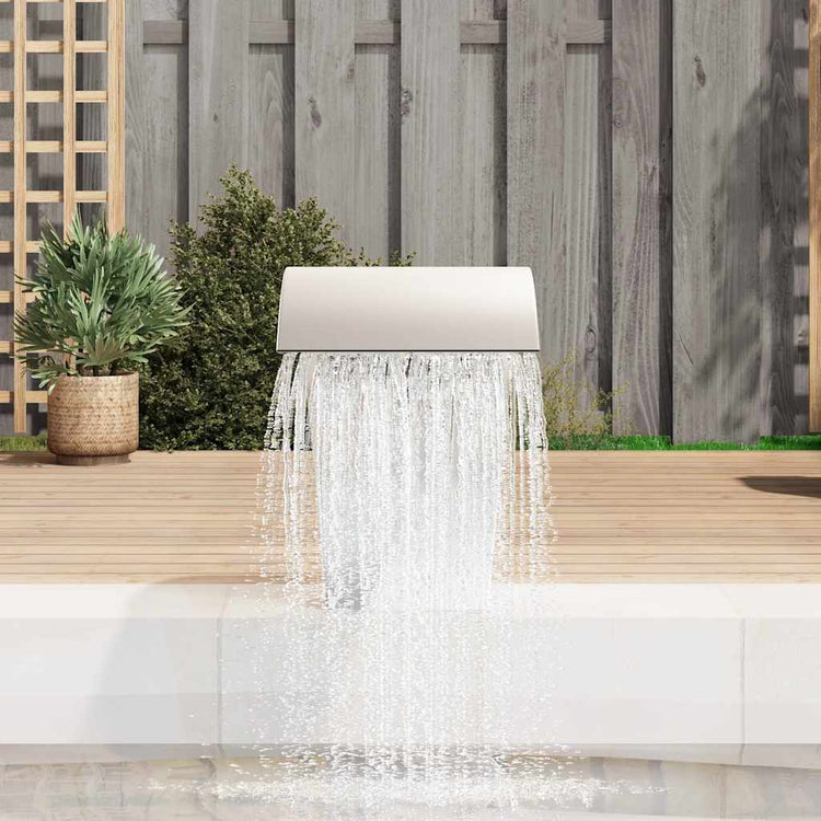 Vidaxl Schwimmbad Wasserfall 45x30x60 cm Edelstahl