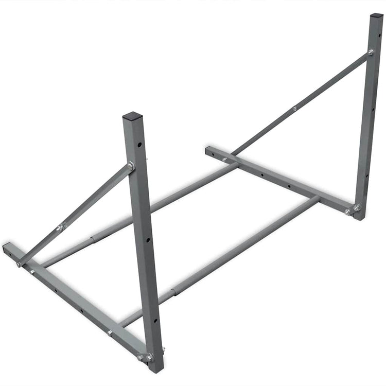 Vidaxl Reifenregal Stahl Silberfarbe