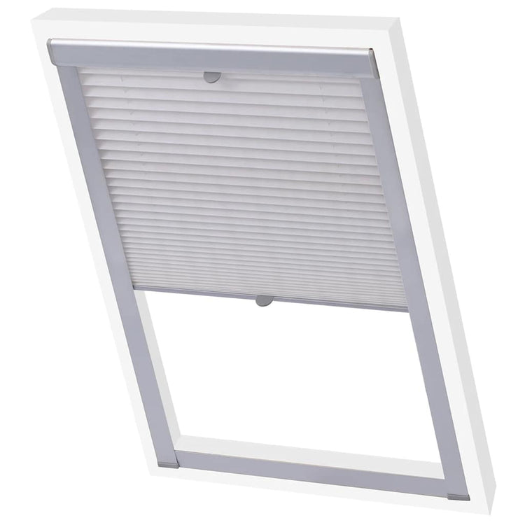 Vidaxl Roller Blind Falten weiße P06 406