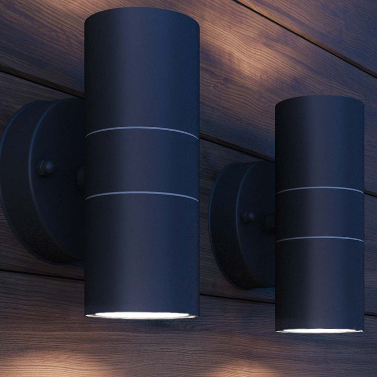 VIDAXL LED -Wandlampe nach außen aus Edelstahl 2 STs