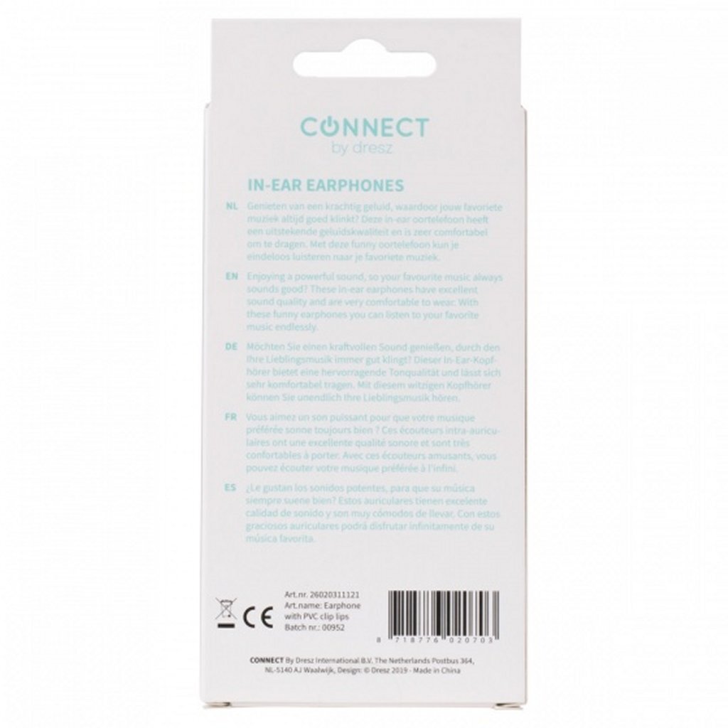 Kangaro Kangaro K-58191005 Dresz In-Ear-Ohrstöpsel Lippen rosa