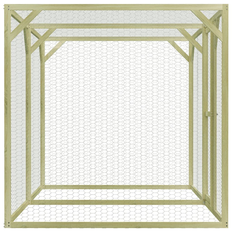 Vidaxl Chicken Coop 3x1.5x1,5 m Stahl